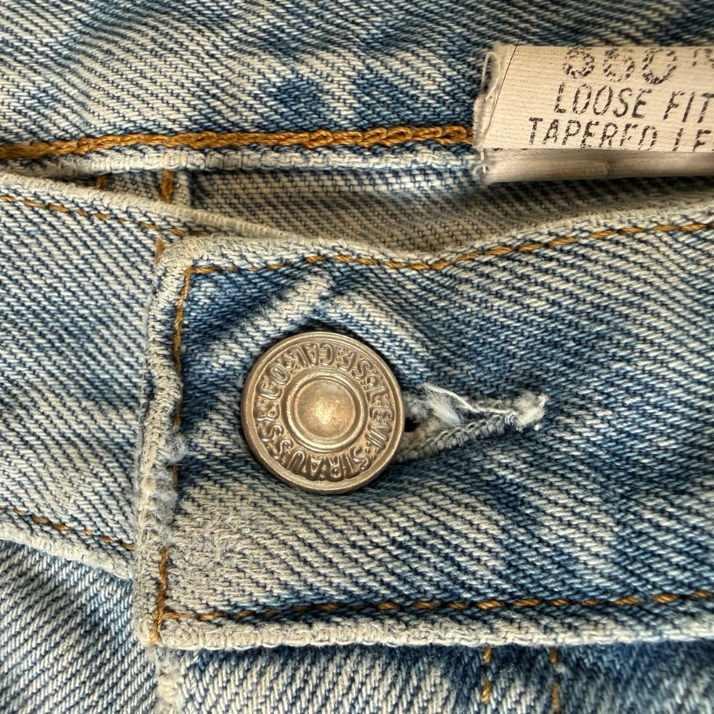 Levi's Light Blue Boyfriend Jeans custom made 30x30 - Picture 10 of 16